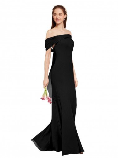 Fit and Flare Long Chiffon Prom Dress with Sash and Open Back Canada