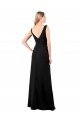 V-Neckline Chiffon Prom Dress with Draped Bodice