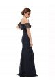 Off the Shoulder Long Lace Prom Dress with Flutter Sleeves