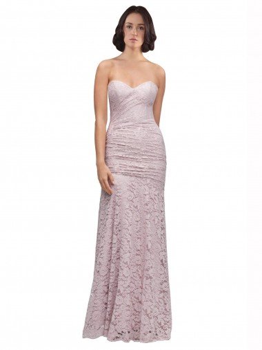 Floor Length Long Mermaid Lace Prom Dress with Low Back Canada