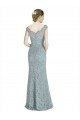 Off the Shoulder Mermaid Lace Prom Dress with Cap Sleeves