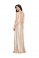 Floor Length Halter Neck Sparkling Sequin Prom Dress with Pleats