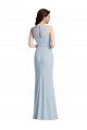 Halter Maxi Prom Dress with Cascade Ruffle Slit